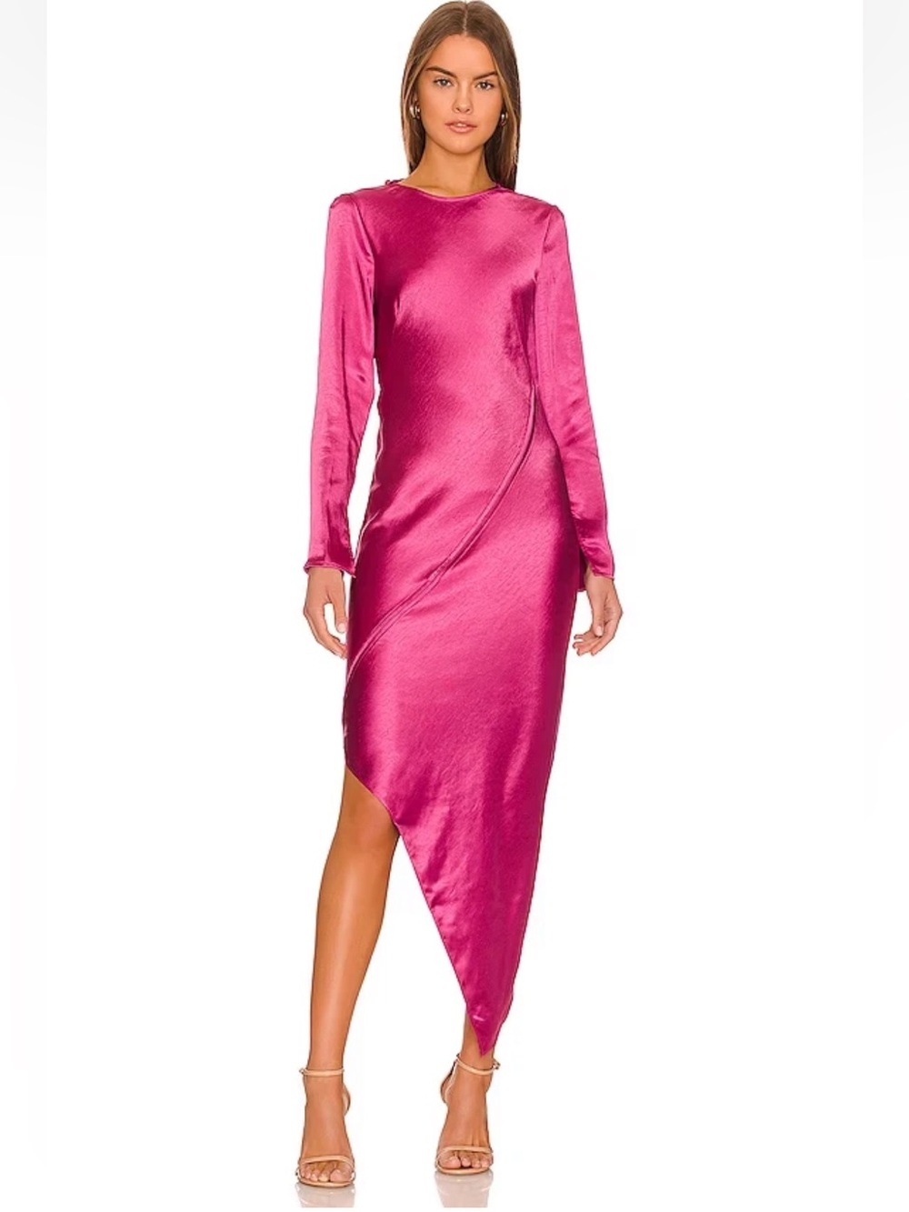 Line & Dot Simone Dress Cranberry Pink 
Size S